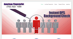 Desktop Screenshot of americanfingerprints.com