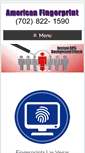 Mobile Screenshot of americanfingerprints.com