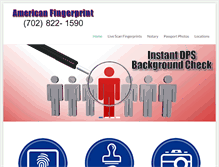 Tablet Screenshot of americanfingerprints.com